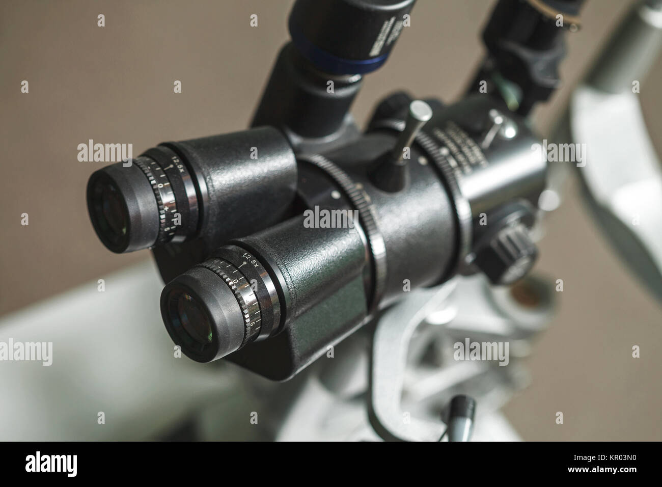 Optométriste médical matériel utilisé pour les examens de la Banque D'Images