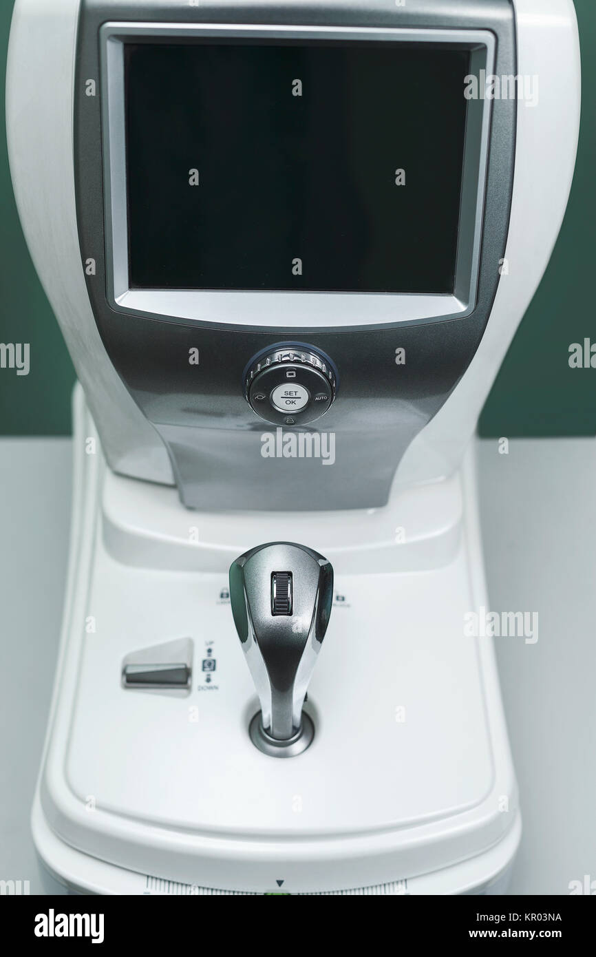 Optométriste médical matériel utilisé pour les examens de la Banque D'Images