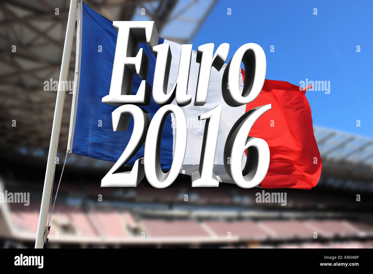 Championnat de Football Euro 2016 France Banque D'Images