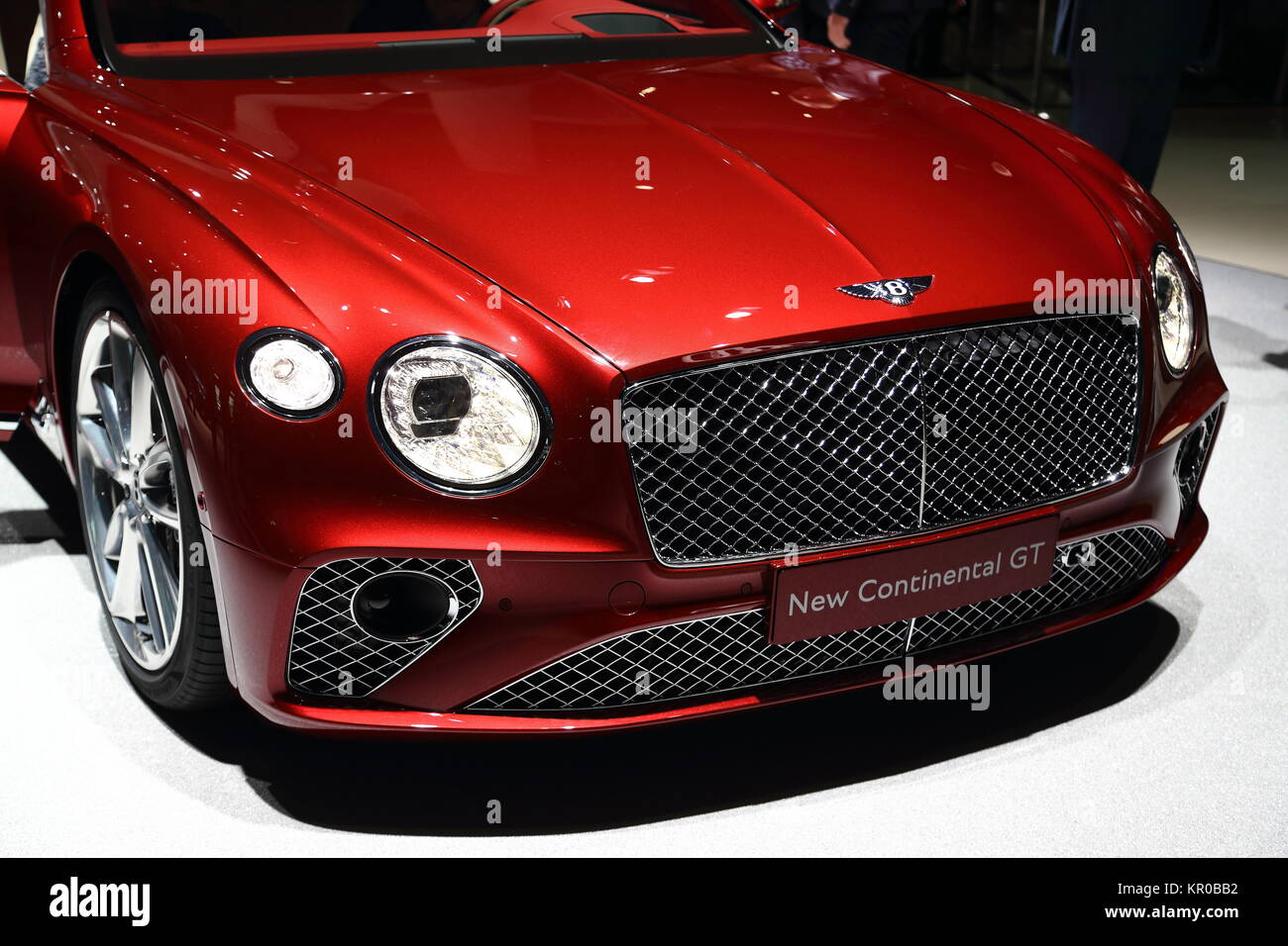 Une Bentley Continental GT au salon de Francfort IAA 2017, Allemagne Banque D'Images