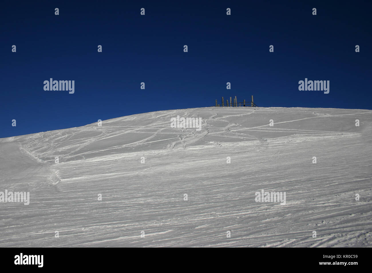 Paysage d'hiver d'Autriche Banque D'Images