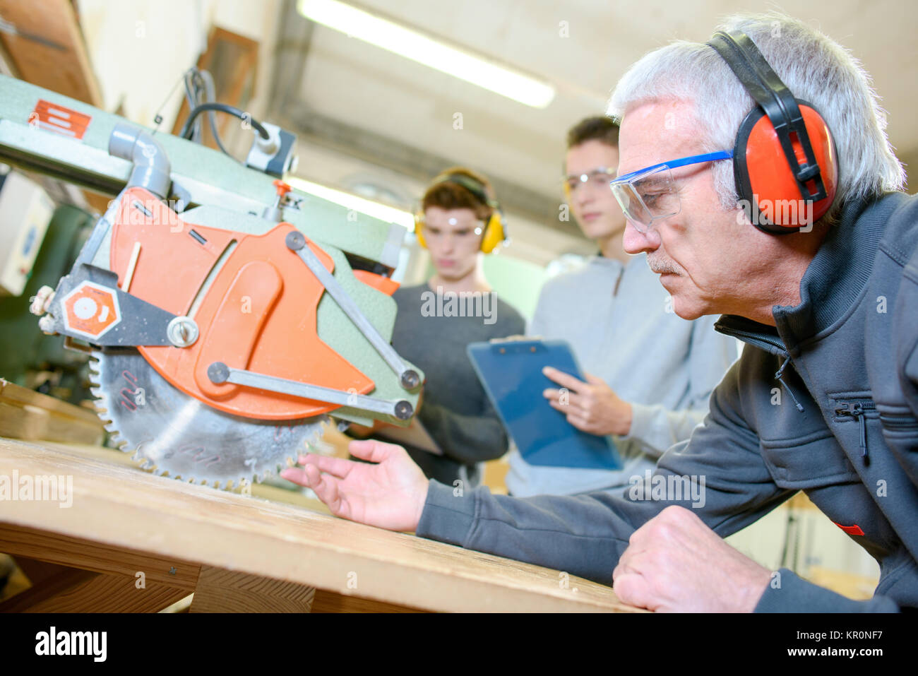 L'apprentissage de menuiserie Banque D'Images