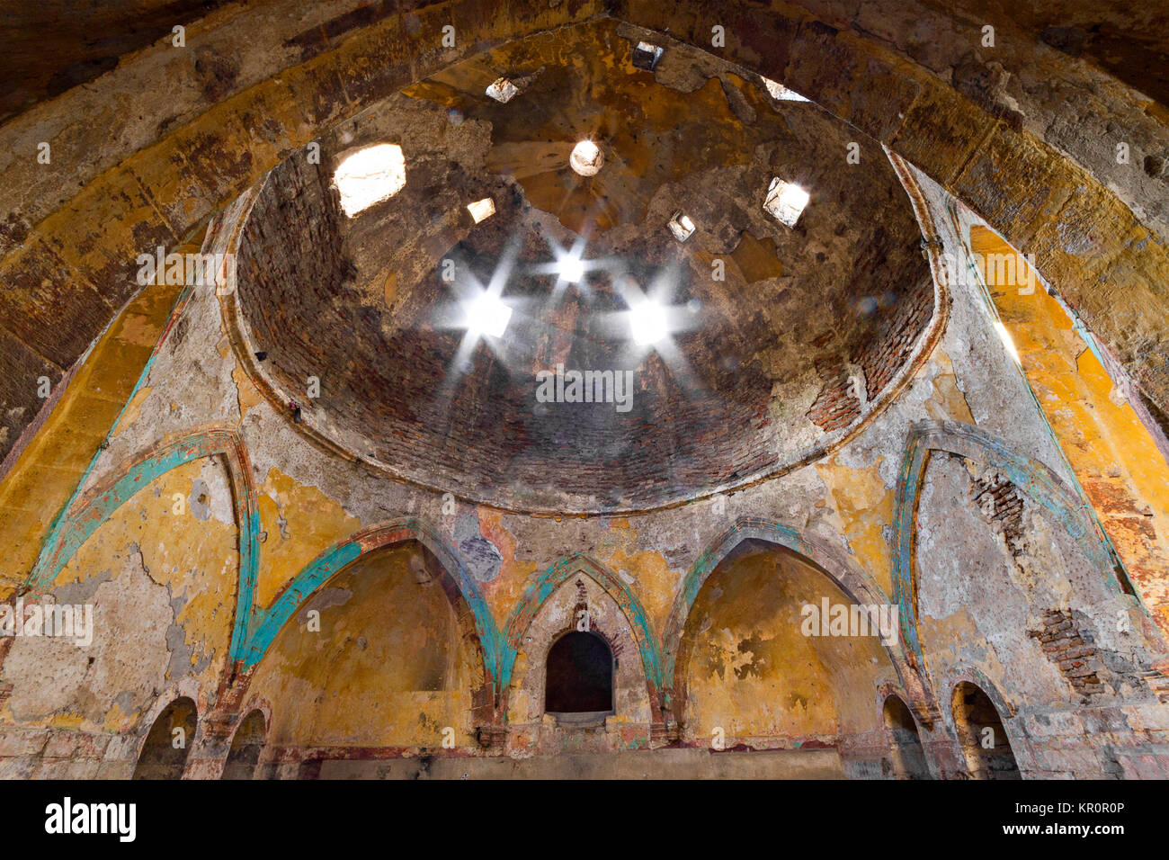 Bain turc historique abandonné construit par les Ottomans, à Kars, Turquie. Banque D'Images