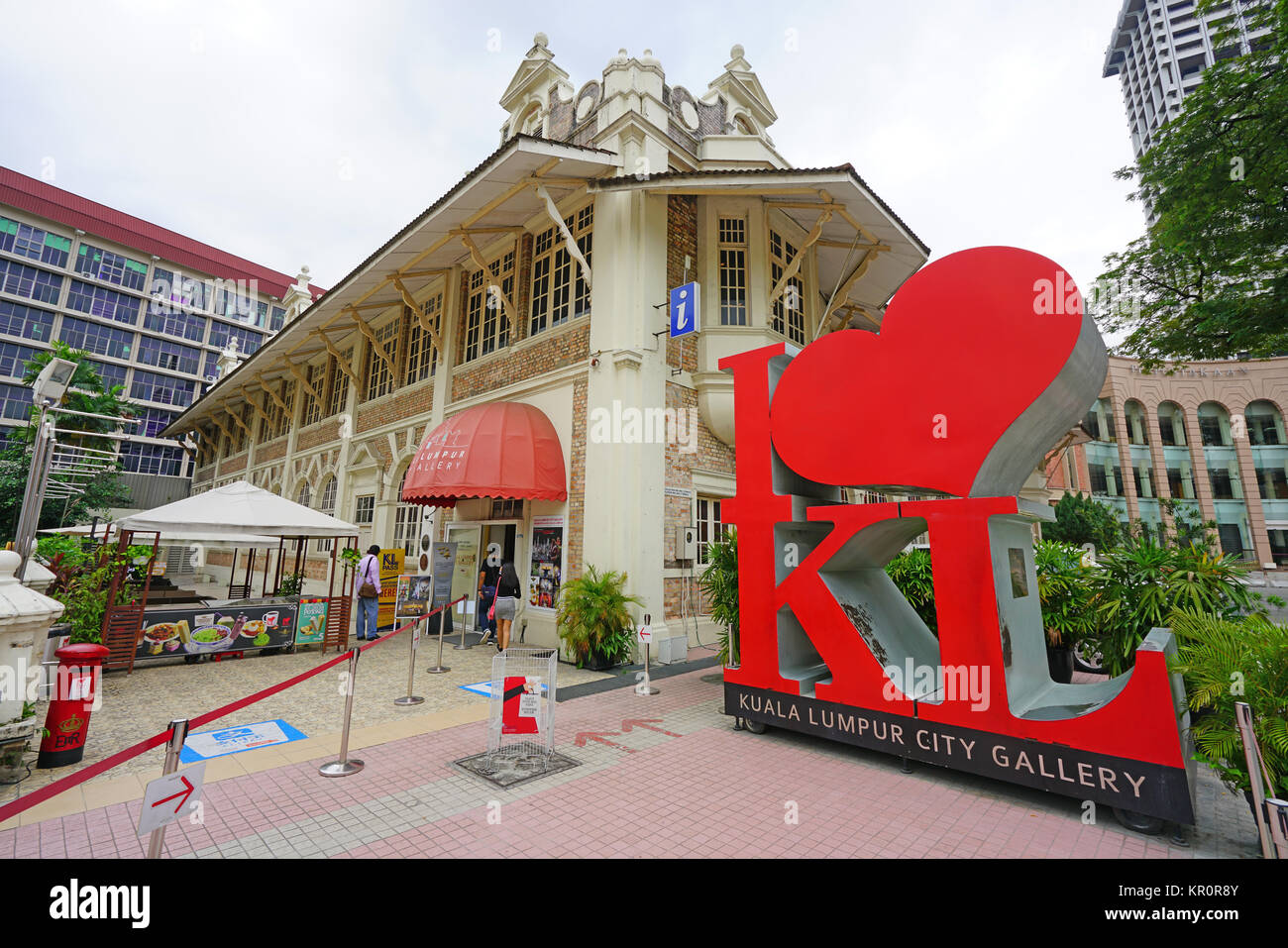 Vue de la galerie de la ville de Kuala Lumpur et le bâtiment J'aime (Coeur) KL près de Merdeka Square à Kuala Lumpur, Malaisie Banque D'Images