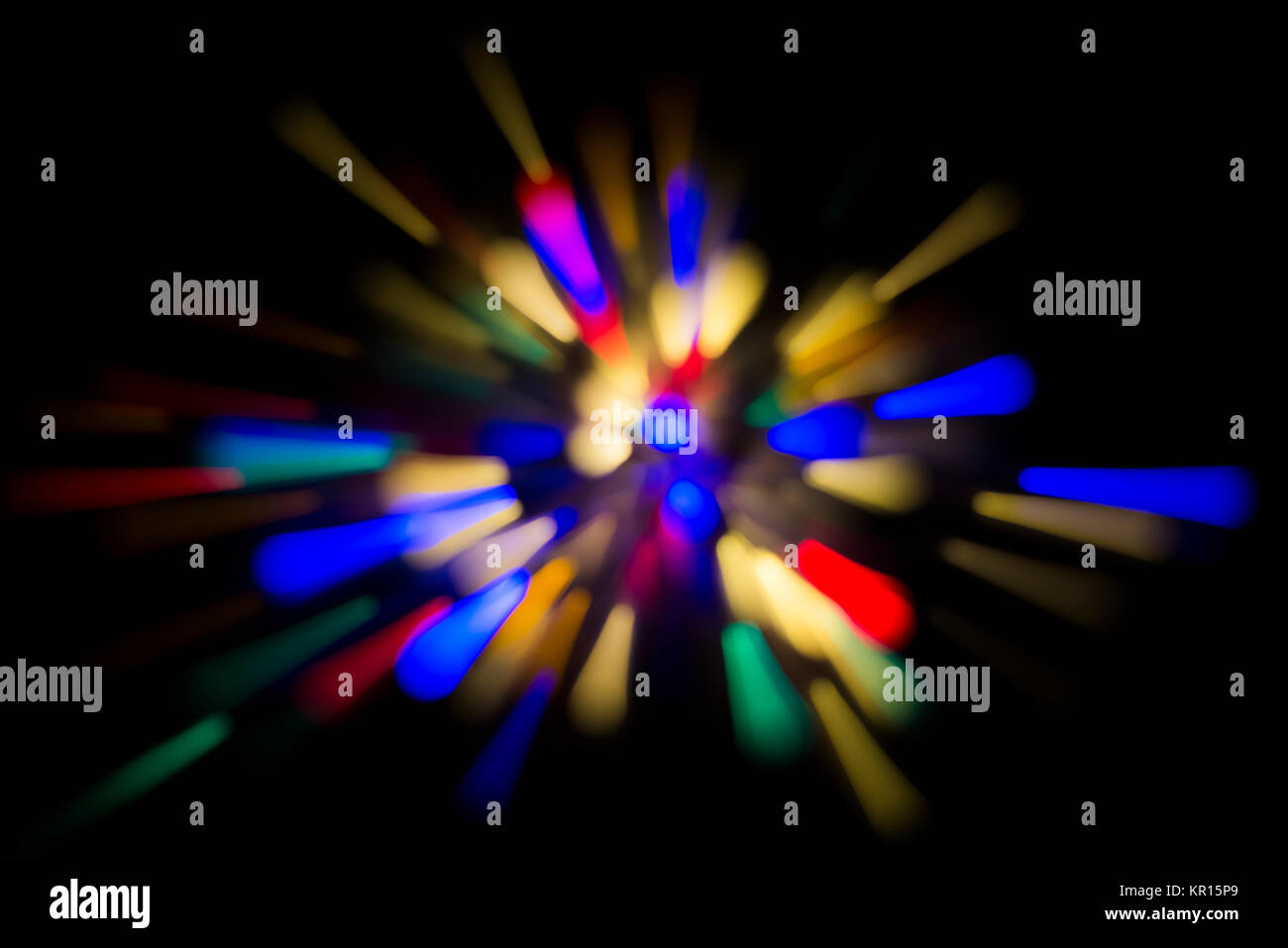 Fée de Noël lumières Bokeh Banque D'Images