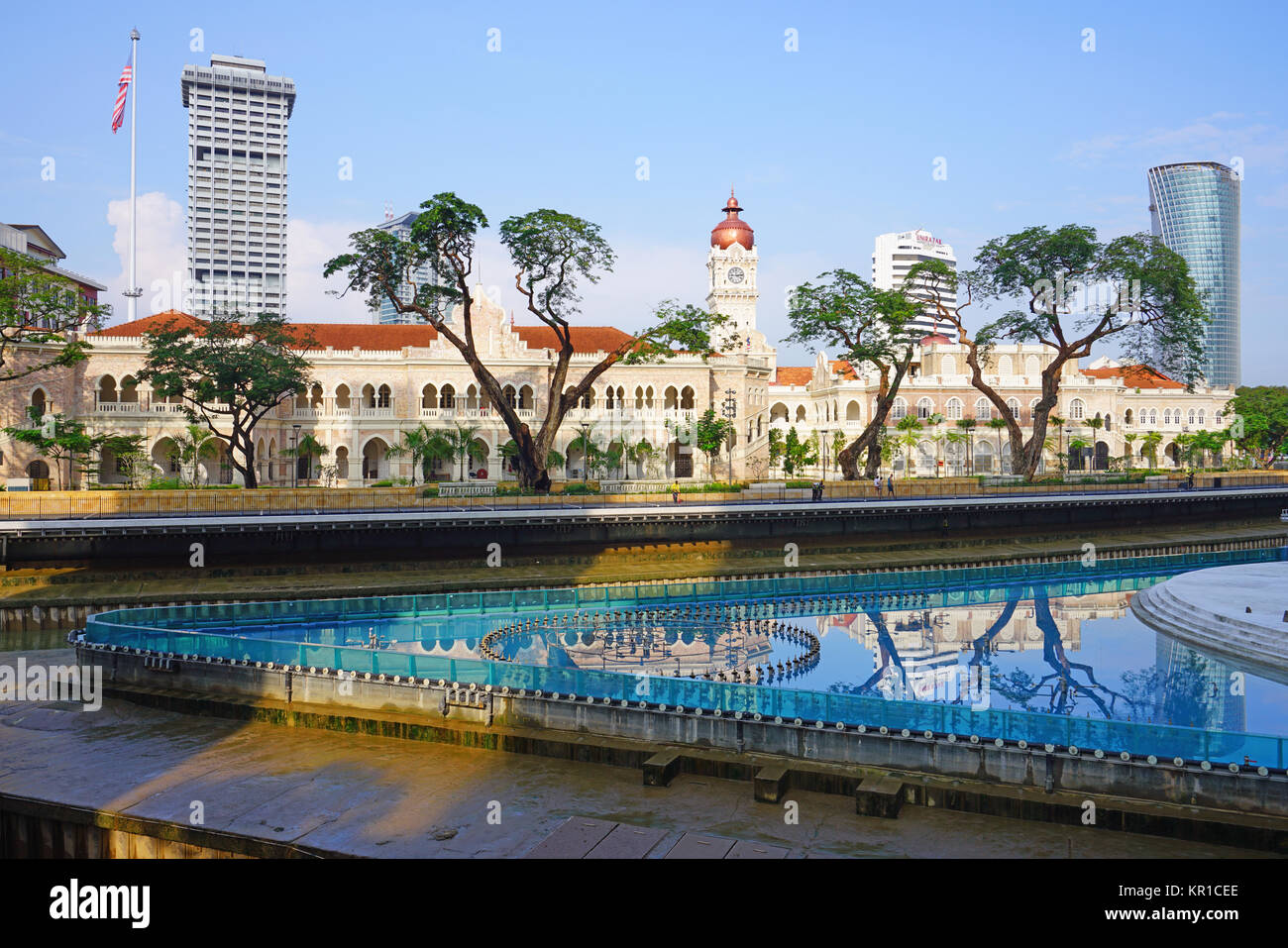 Vue du Sultan Abdul Samad building près de Merdeka Square à Kuala Lumpur, Malaisie Banque D'Images