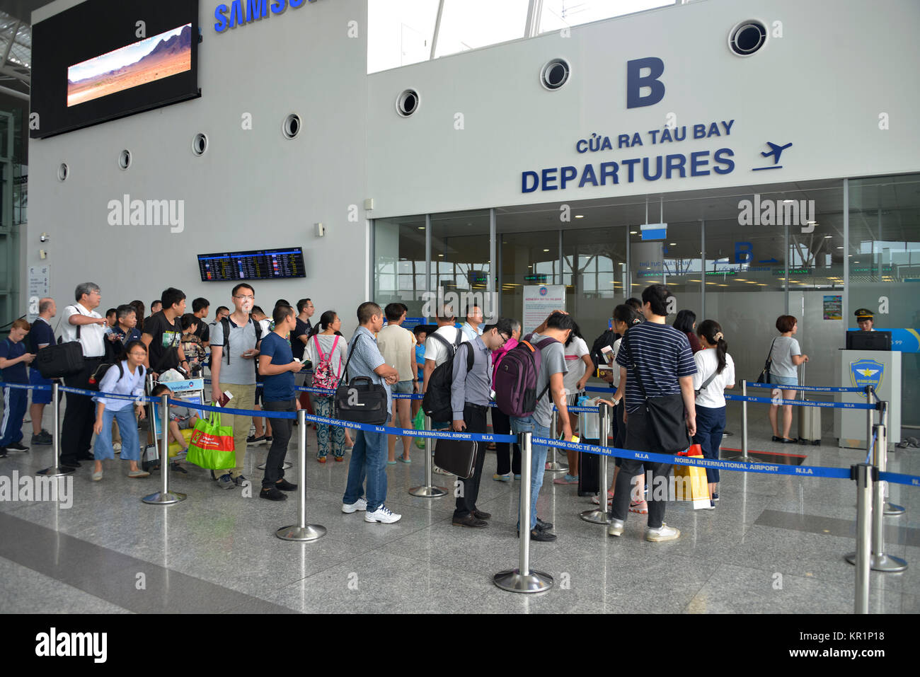 L'enregistrement, l'aéroport International de Noi, bay, Hanoi, Vietnam, l'Aéroport International de Noi Bai, Banque D'Images