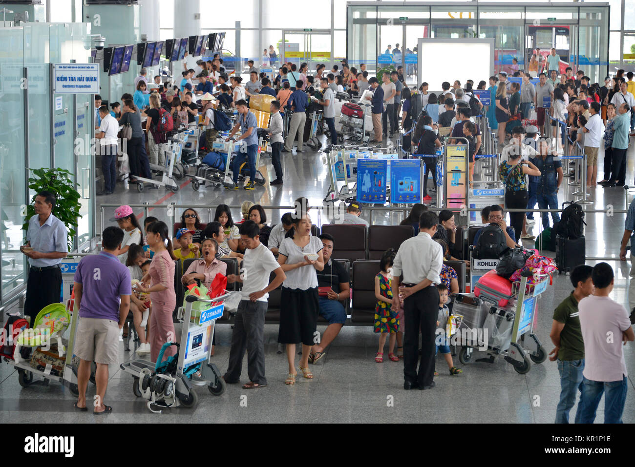 L'enregistrement, l'aéroport International de Noi, bay, Hanoi, Vietnam, l'Aéroport International de Noi Bai, Banque D'Images