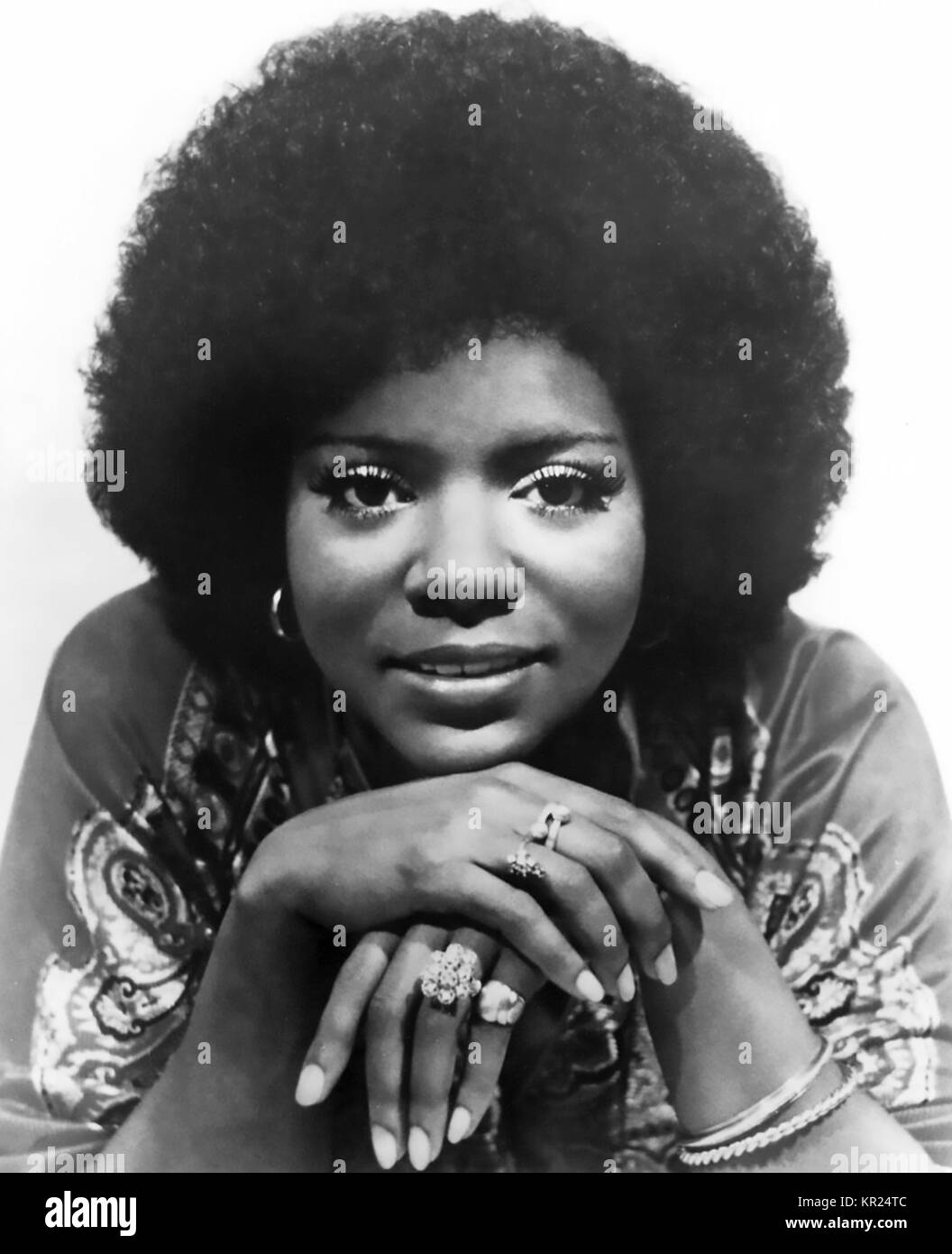 GLORIA GAYNOR photo promotionnelle de chanteur sur 1975 Banque D'Images