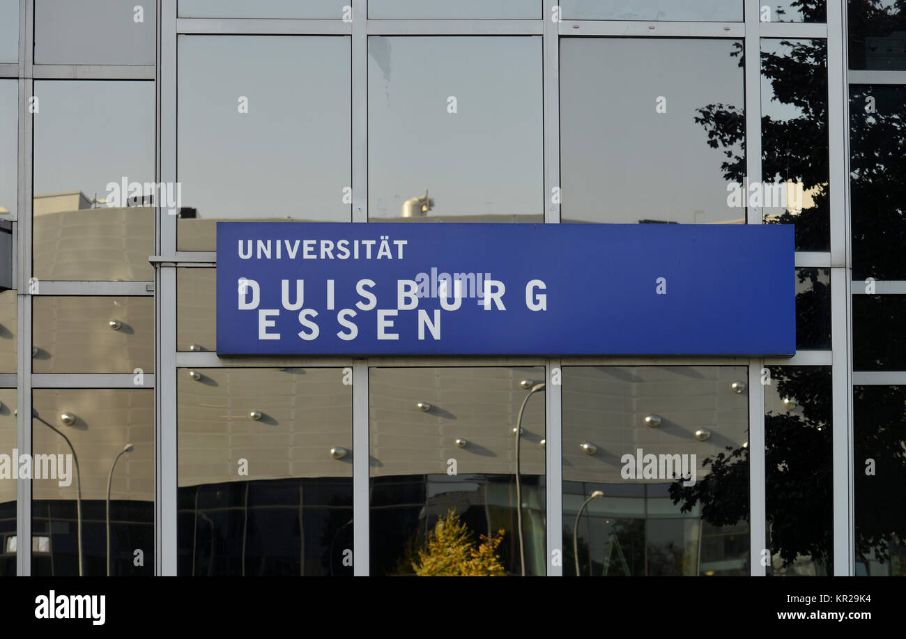 L'alimentation de l'université de Duisburg, Berlin lieu, de l'alimentation, en Rhénanie du Nord-Westphalie, Allemagne, Universitaet Duisburg, Essen, Essen, Berliner Platz Nordrhein-Westfa Banque D'Images