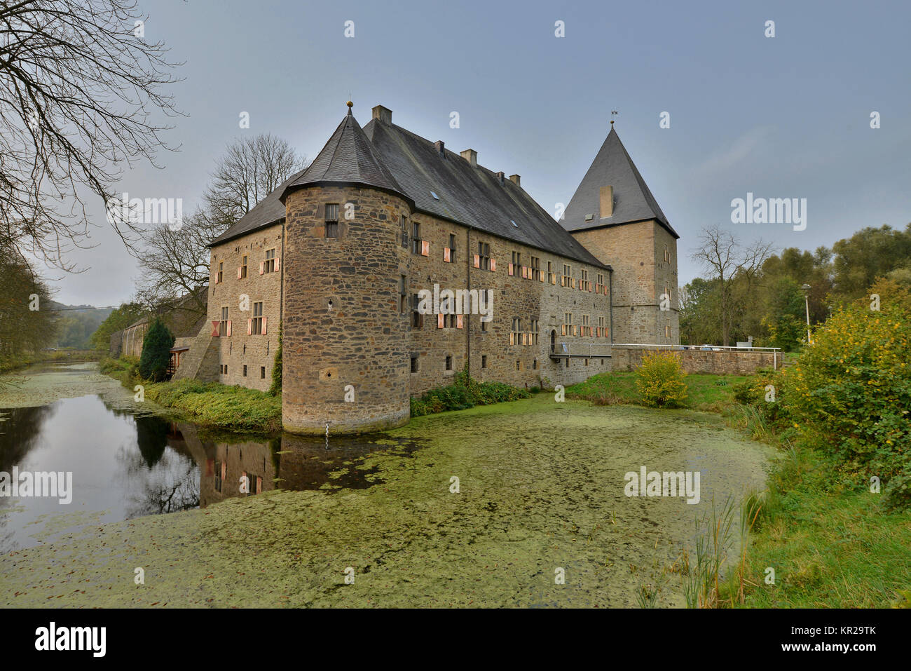 Château d'eau, chambre, Kemnade en Rhénanie du Nord-Westphalie, Allemagne, Wasserburg, Haus Kemnade, Nordrhein-Westfalen, Deutschland Banque D'Images