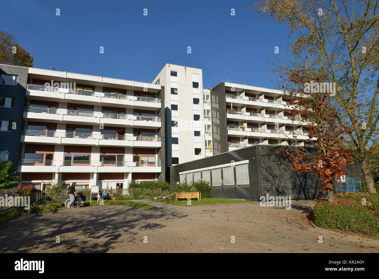 Maison de retraite, Simeonstift, Lemgoer street, Vlotho, Rhénanie du Nord-Westphalie, Allemagne,'Altenheim, Lemgoer Strasse, Nordrhein-Westfalen, Deutschland Banque D'Images