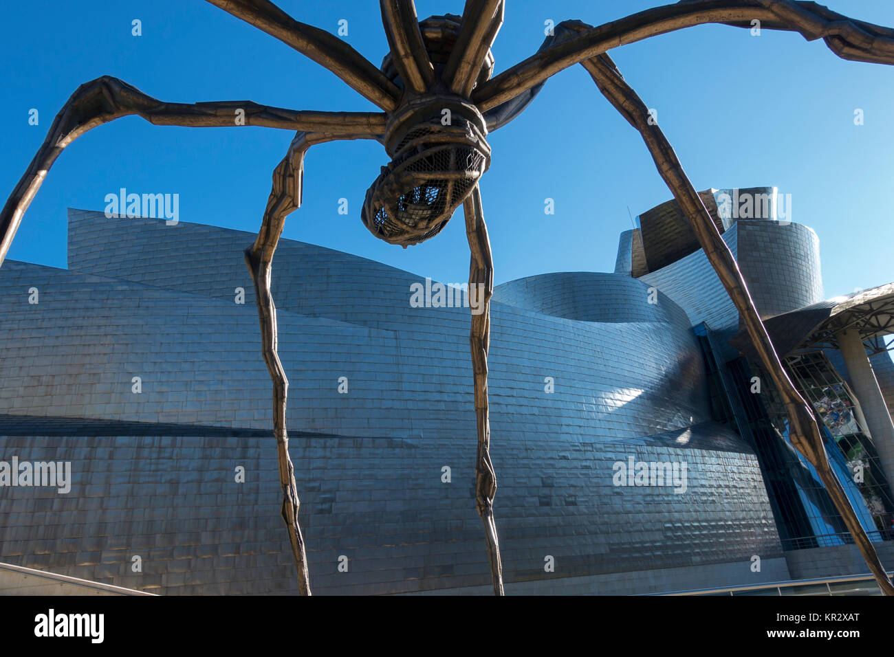 Sculpture d'araignée géante.titre: Maman (mère).artiste: Louise Borgeois (1911-2010).Musée Guggenheim.Bilbao.Espagne Banque D'Images