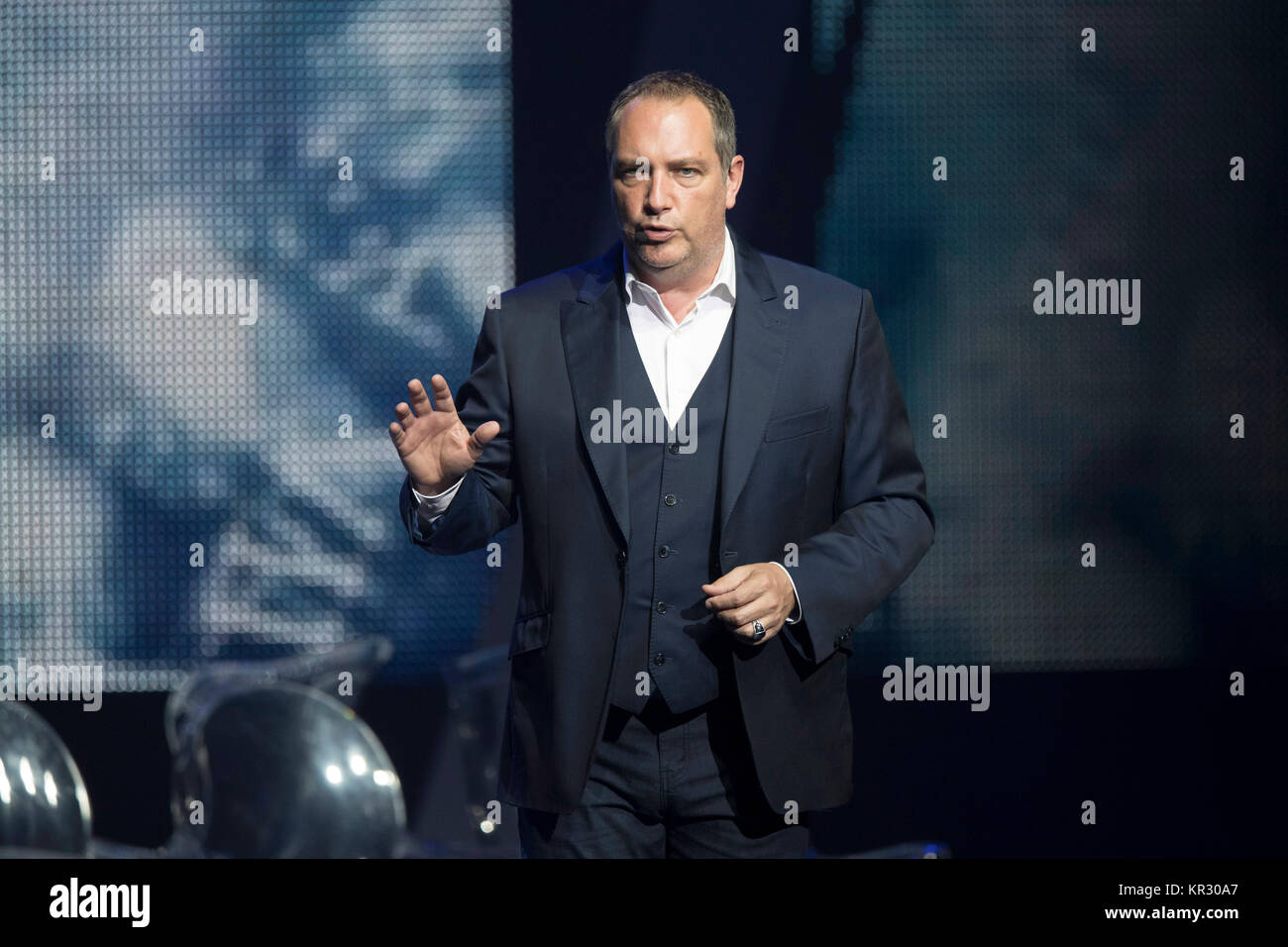 Spectacle de Messmer l'hypnotiseur à Nice le 2017/06/16 Banque D'Images
