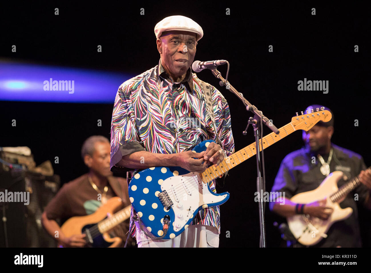 Buddy Guy au 'Jazz a Juan' Festival à la Pinède Gould à Juan-les-Pins sur 2017/07/16 Banque D'Images