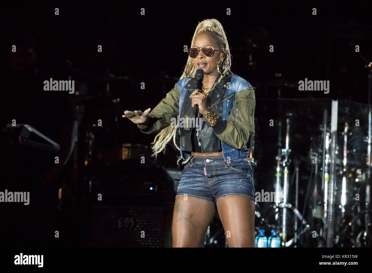 Mary J Blige au Nice Jazz Festival le 2017/07/19 Banque D'Images