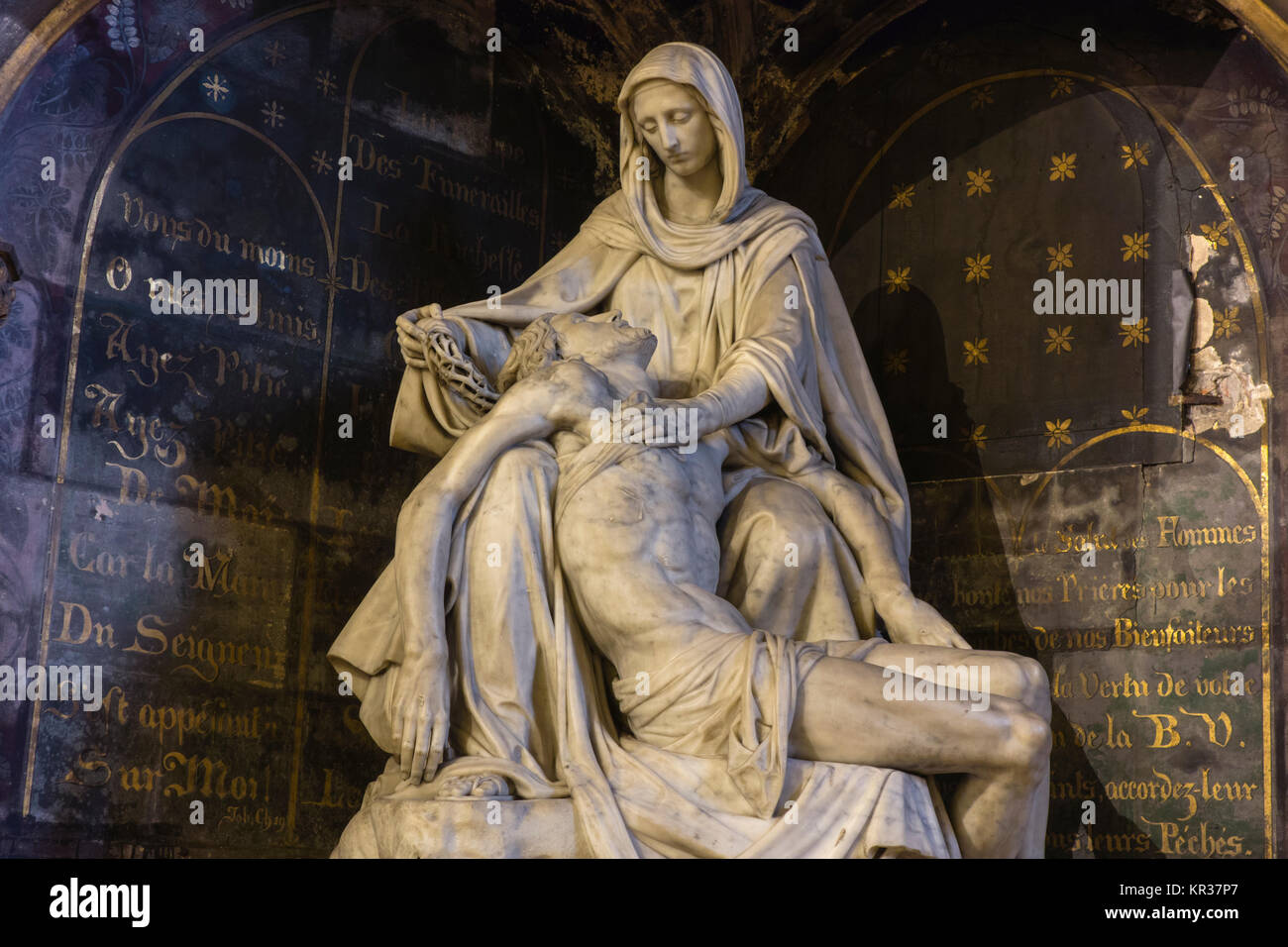 Statue du Christ dans l'église de Saint-Germain-l'Auxerrois, Paris, France Banque D'Images