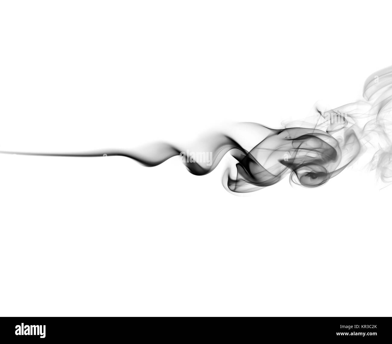 Fumée noire abstrait Banque D'Images