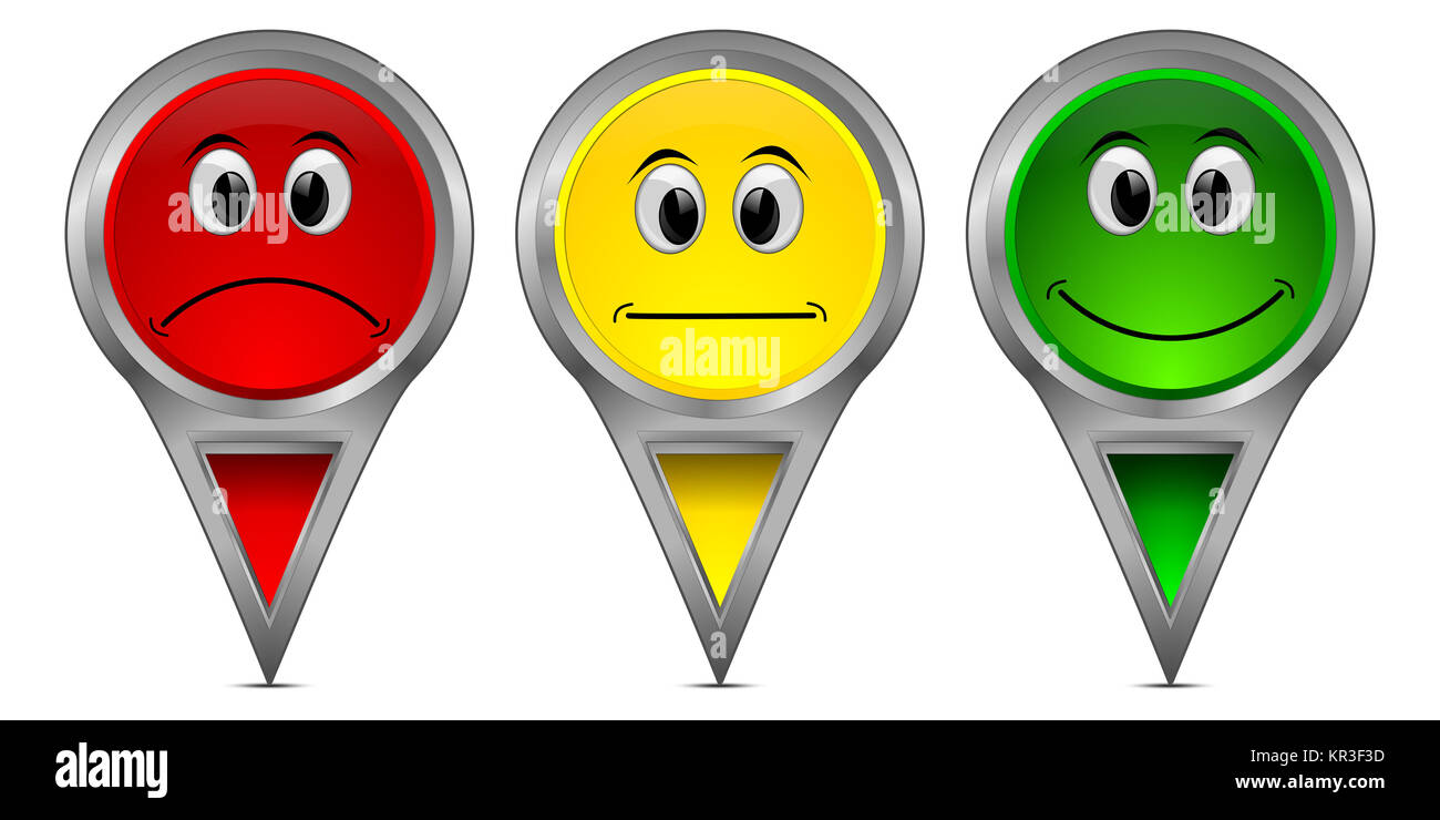 Boutons de vote coloré â€" 3D illustration Banque D'Images