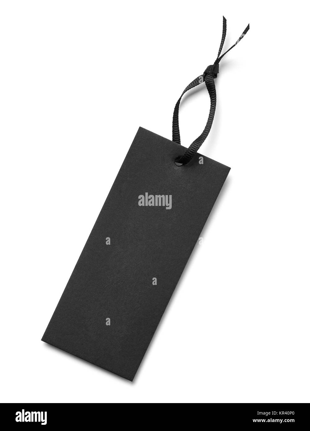 Gros plan d'une étiquette de prix note sur fond blanc Banque D'Images