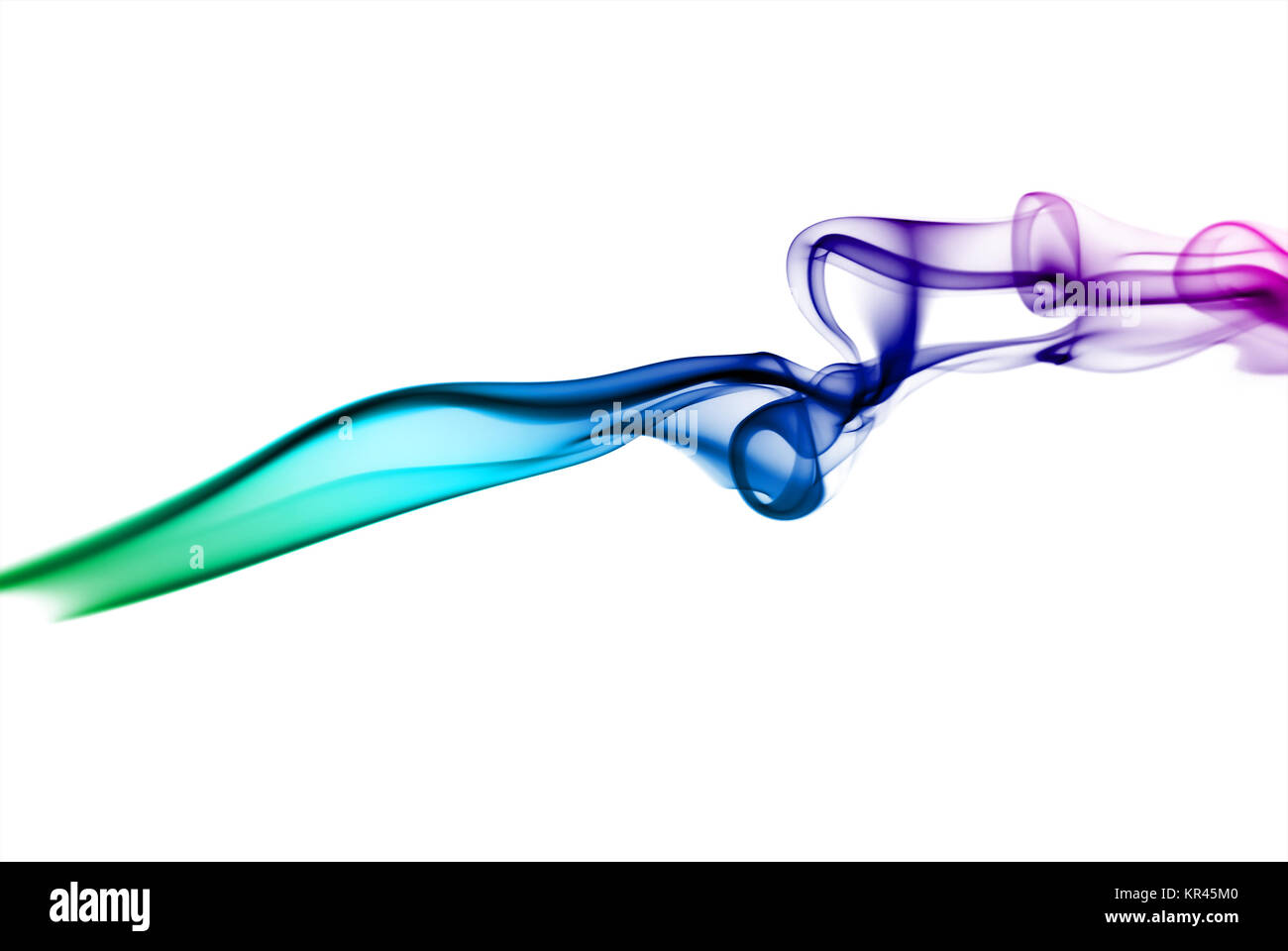 La fumée de couleur lumineux Banque D'Images