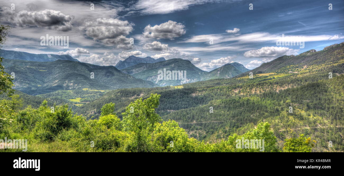 Paysage naturel drome Banque D'Images