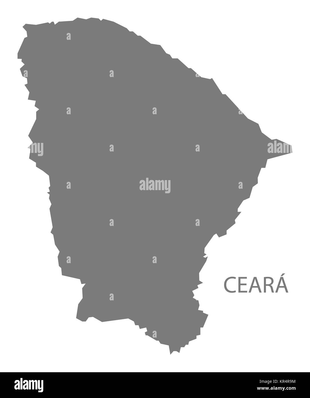 Ceara Brésil carte grise Banque D'Images