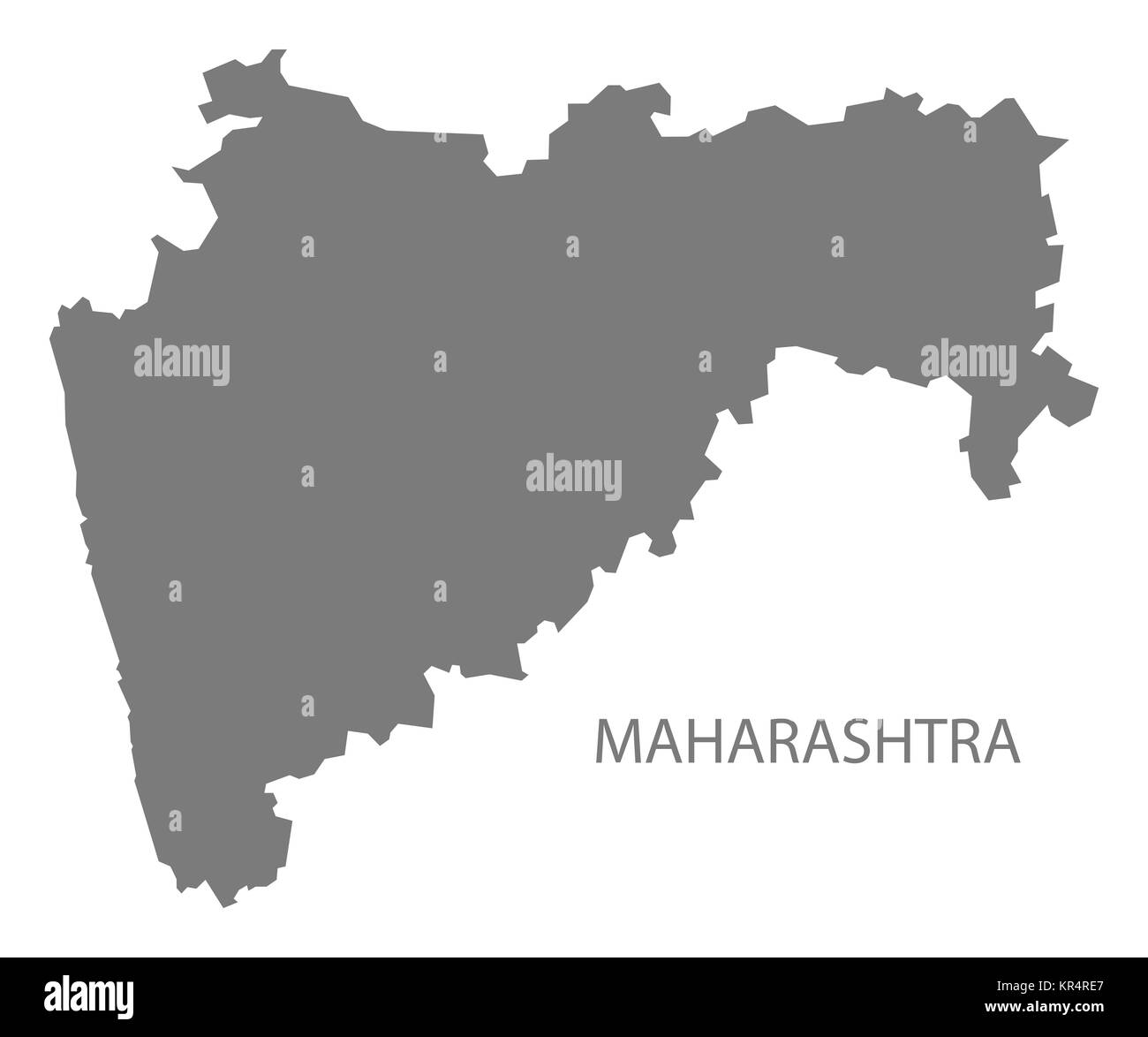 Maharashtra Inde carte grise Banque D'Images