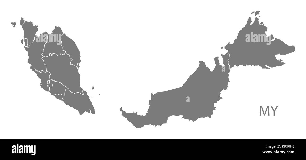 Malaysia map states Banque de photographies et d'images à haute résolution  - Alamy