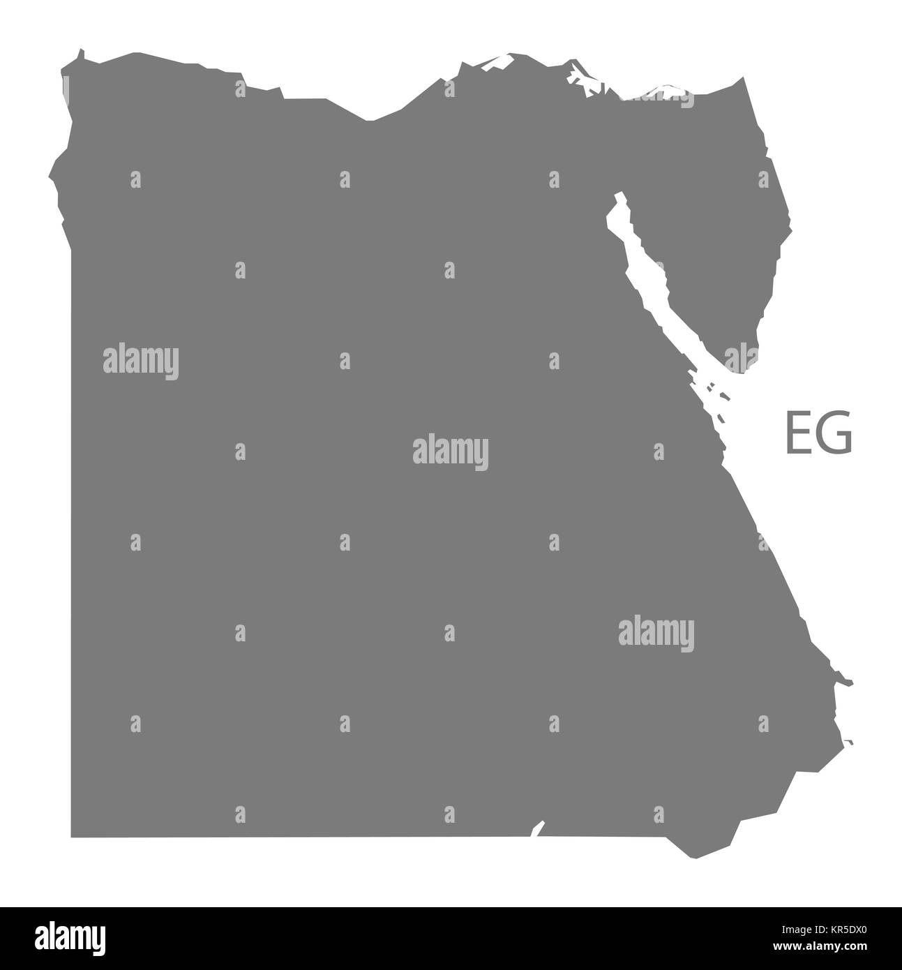 L'Égypte Site gray Banque D'Images