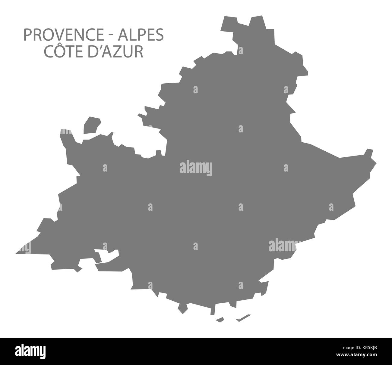 Provence - Alpes - Cote d Azur France Plan gray Banque D'Images