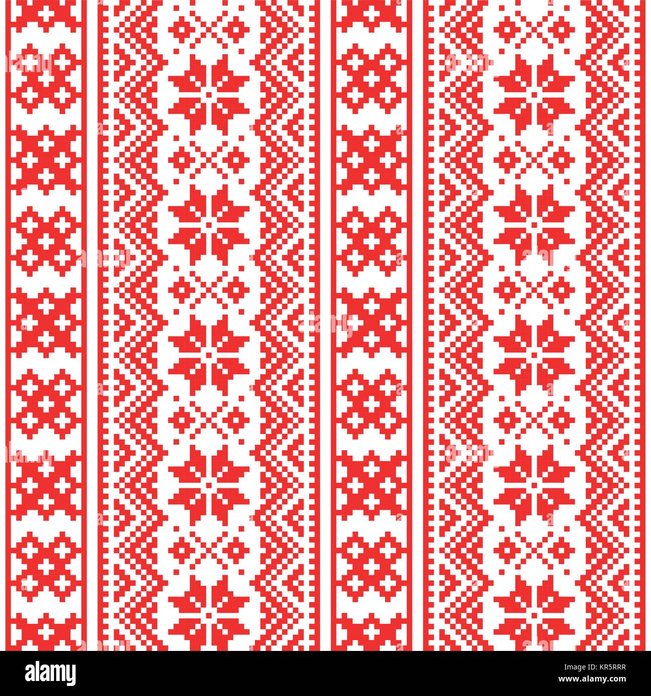 Laponie modèle vectoriel continu, Scandinaves folk art design, l'arrière-plan de croix Sami Illustration de Vecteur