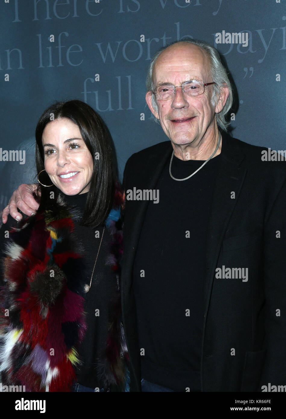 Los Angeles, Ca. Dec 18, 2017. Christopher Lloyd, à la première de Sony Pictures Entertainment's 'tout l'argent dans le monde" au Samuel Goldwyn Theatre, à Los Angeles, Californie le 18 décembre 2017. Credit : Faye Sadou/media/Alamy Punch Live News Banque D'Images