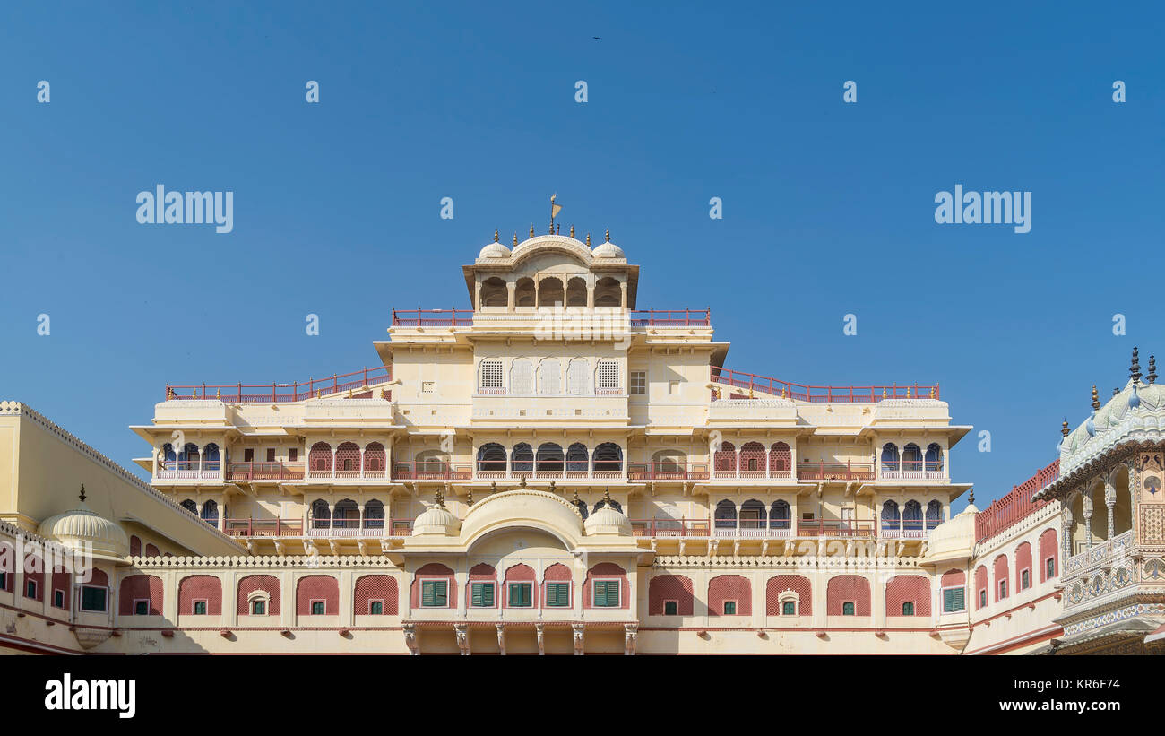 Détail de Jaipur City Palace, Rajasthan, Inde Banque D'Images