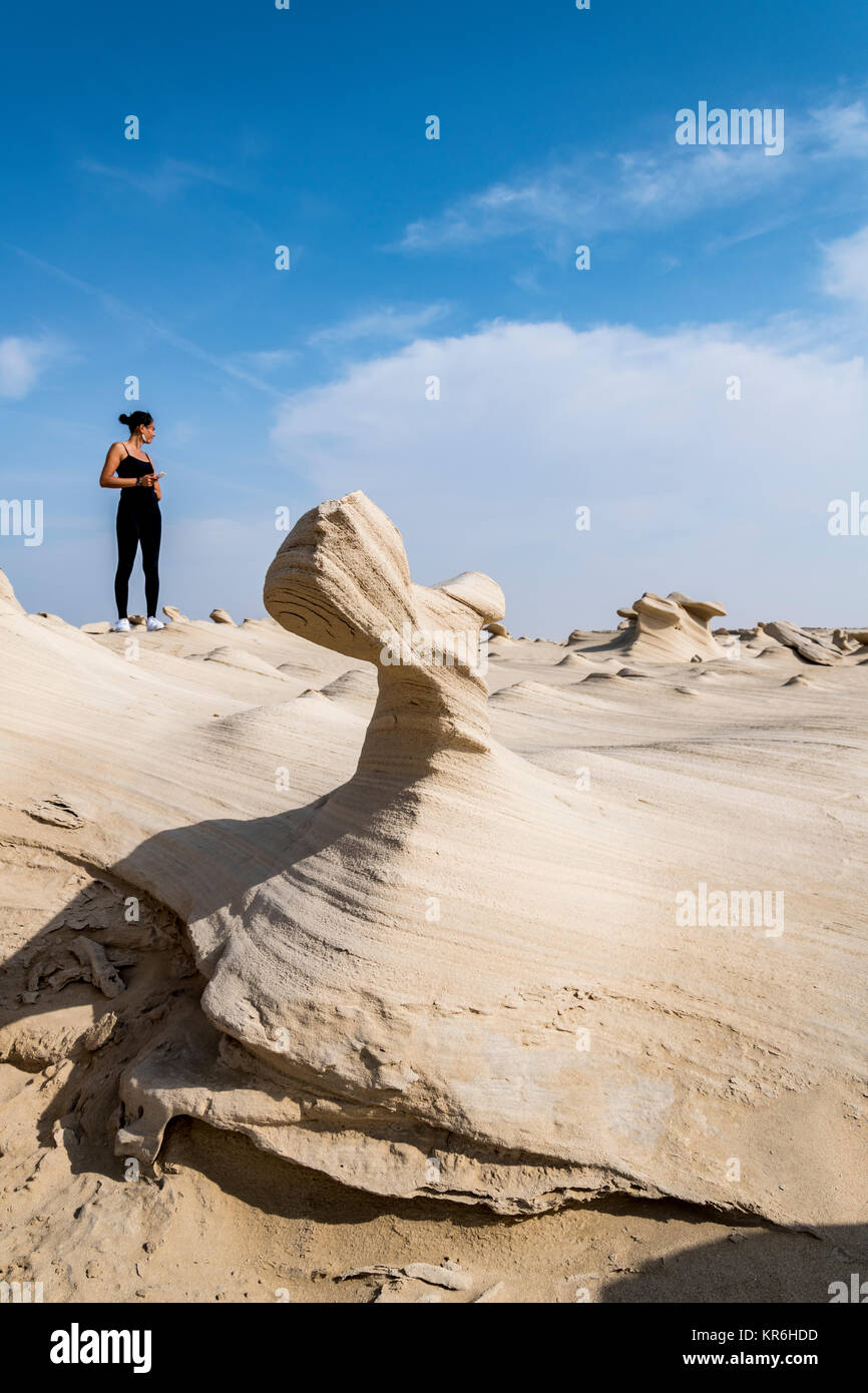 dunes fossiles dans le désert Banque D'Images