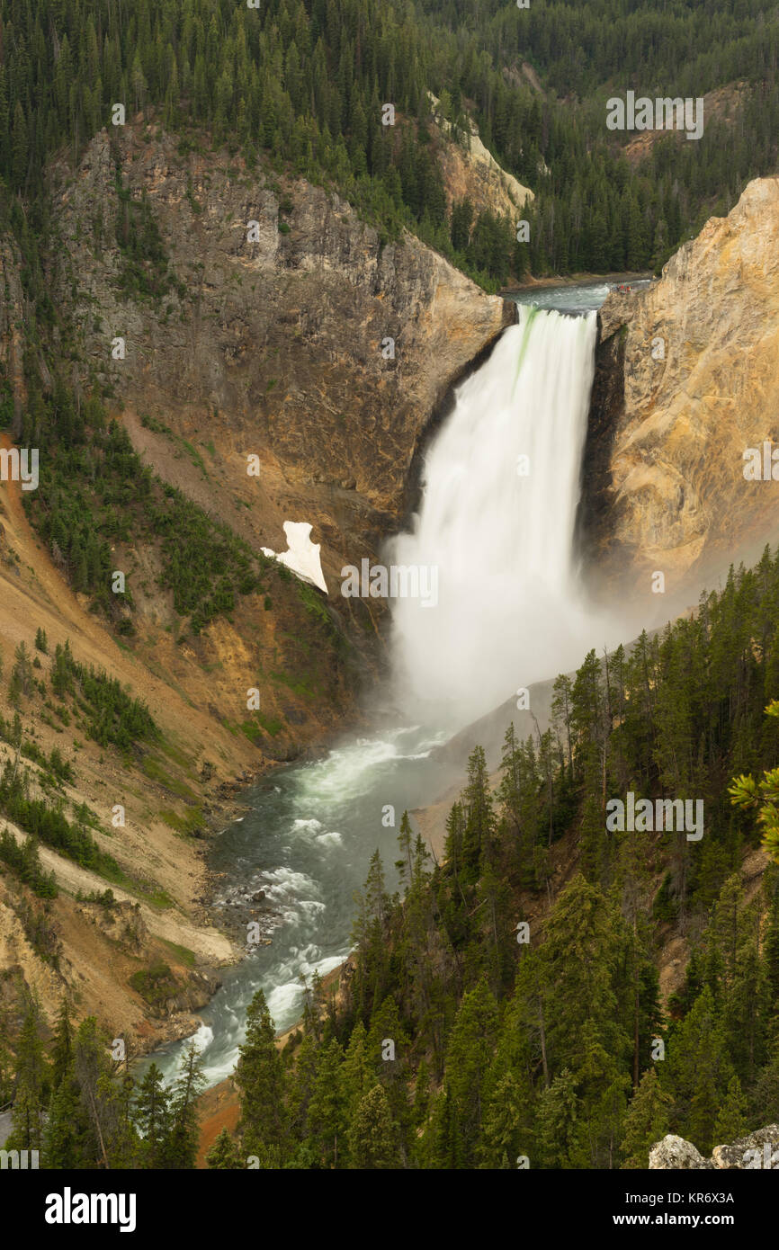 Cascade Parc National de Yellowstone au Wyoming United States Banque D'Images