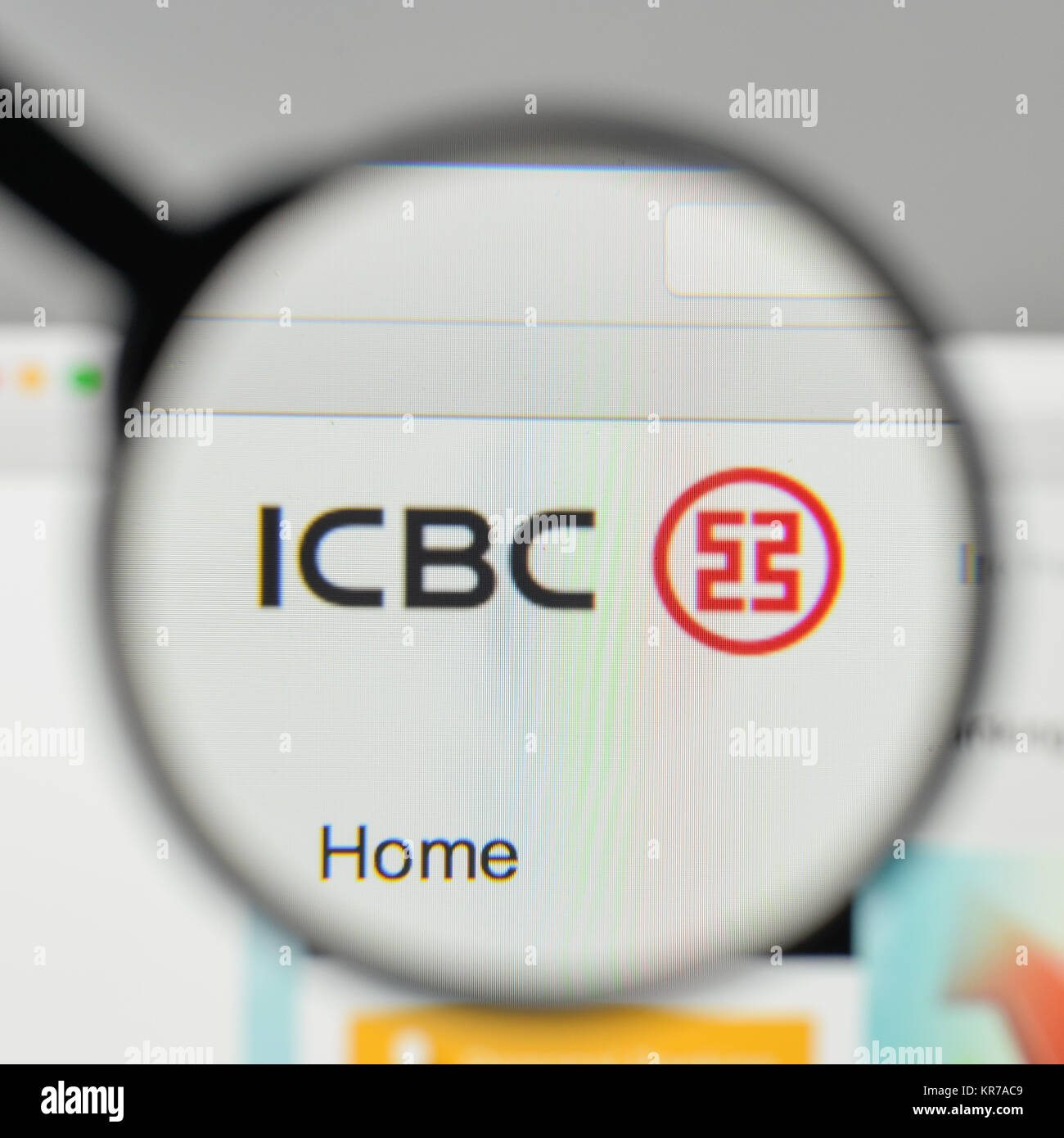 Milan, Italie - 1 novembre, 2017 : le logo de l'ICBC sur l'accueil du site. Banque D'Images
