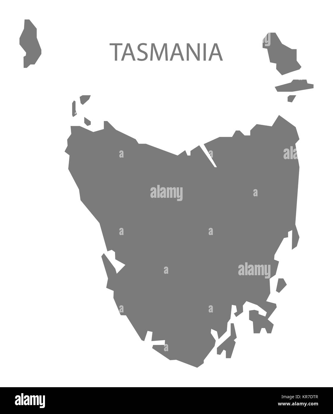 La Tasmanie Australie Site gray Banque D'Images