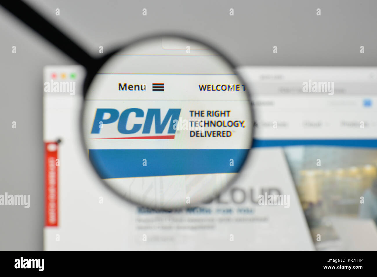 Milan, Italie - 1 novembre, 2017 : PCM logo sur la page d'accueil du site. Banque D'Images Milan, Italie - 1 novembre, 2017 : PCM logo sur la page d'accueil du site. Banque D'Images