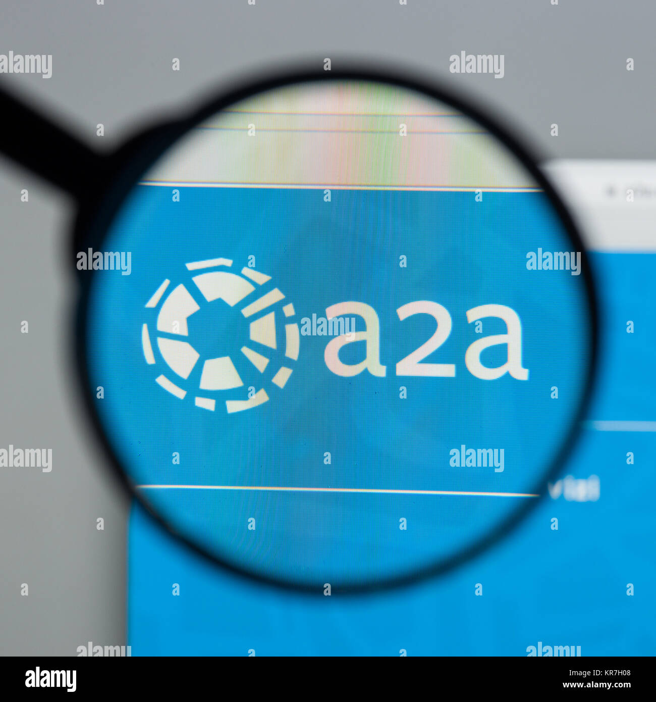 Milan, Italie - 10 août 2017 : A2A accueil du site. Il . A2d'un logo visible. Banque D'Images