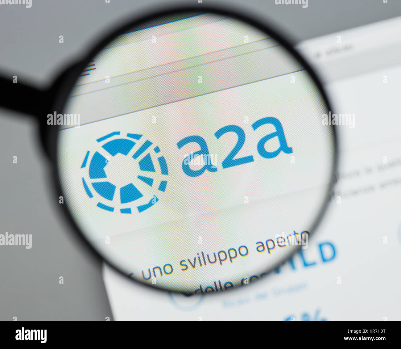 Milan, Italie - 10 août 2017 : A2A accueil du site. Il . A2d'un logo visible. Banque D'Images