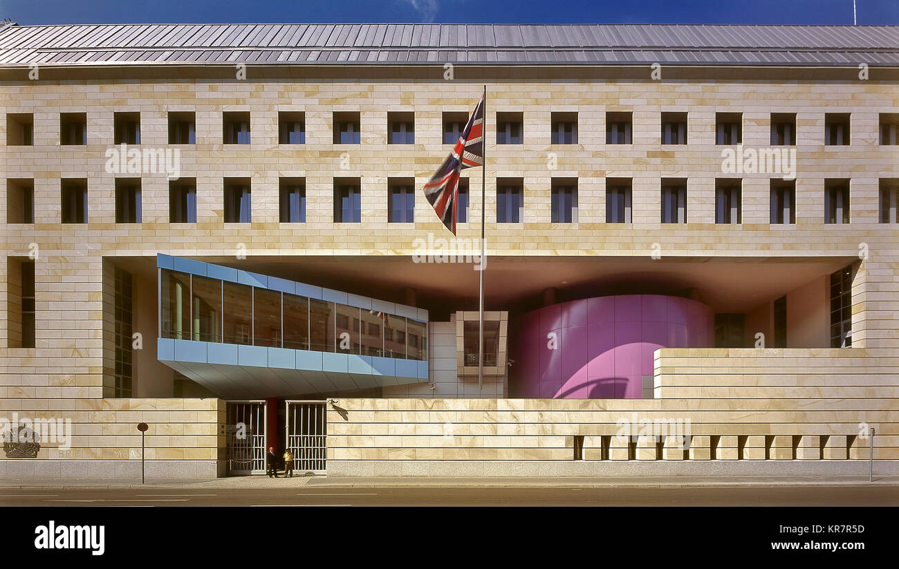 Ambassade britannique à Berlin Banque D'Images