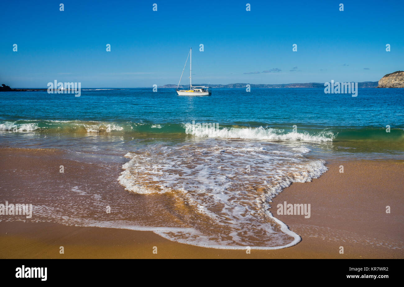 L'Australie, Nouvelle Galles du Sud, Côte Centrale, Bouddi National Park, la location à Maitland Bay Banque D'Images