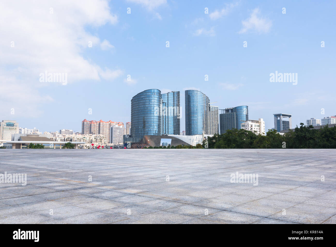 Entreprise moderne avec plancher vide office building Banque D'Images