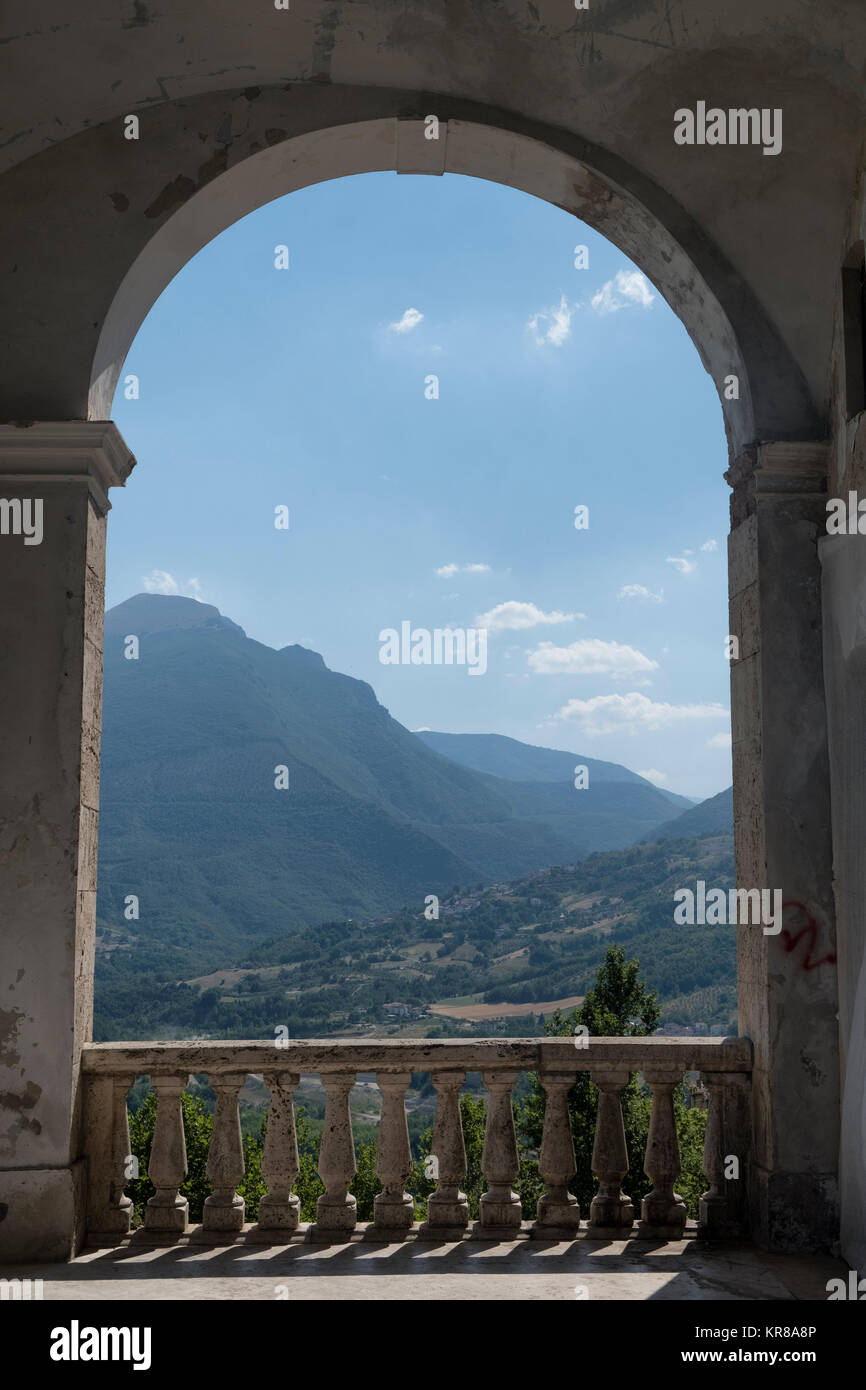Civitella del Tronto (Teramo, Abruzzes, Italie), ville médiévale Banque D'Images