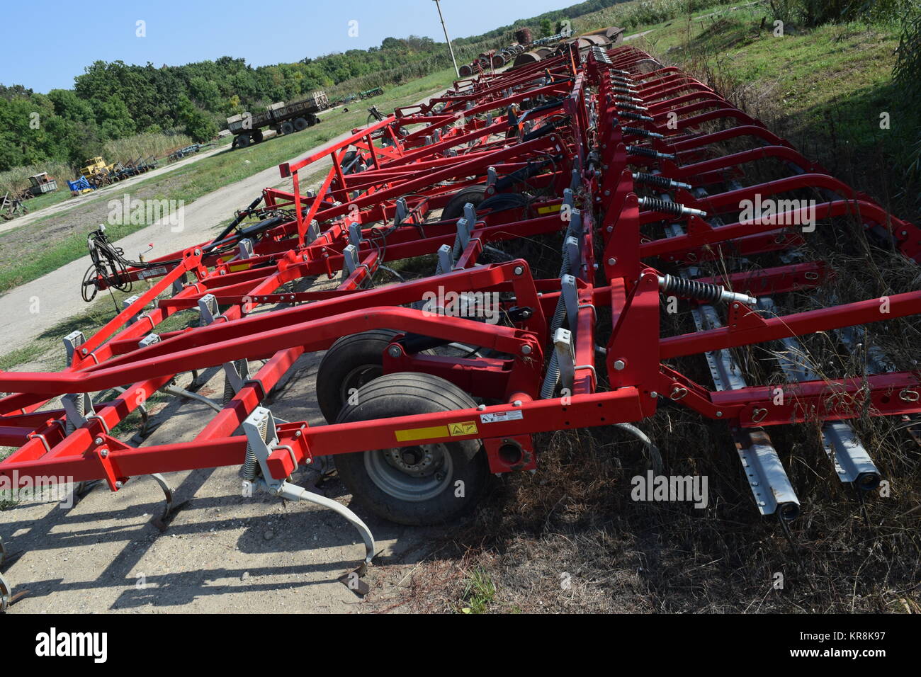 L'attelage de remorque pour tracteurs et moissonneuses-batteuses Banque D'Images