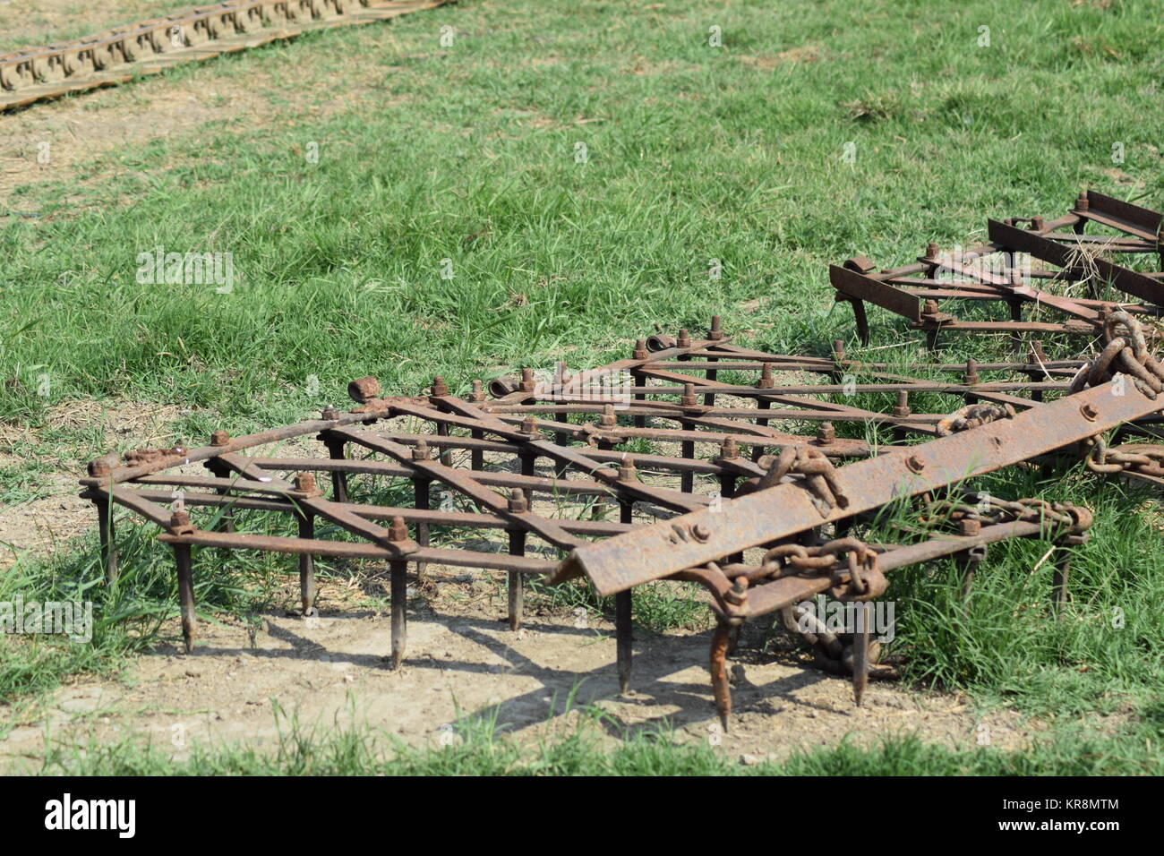L'attelage de remorque pour tracteurs et moissonneuses-batteuses Banque D'Images
