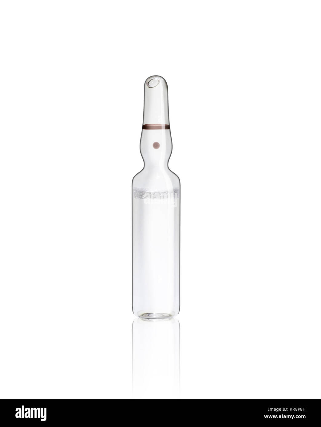 Ampoule médicale isolated on white Banque D'Images