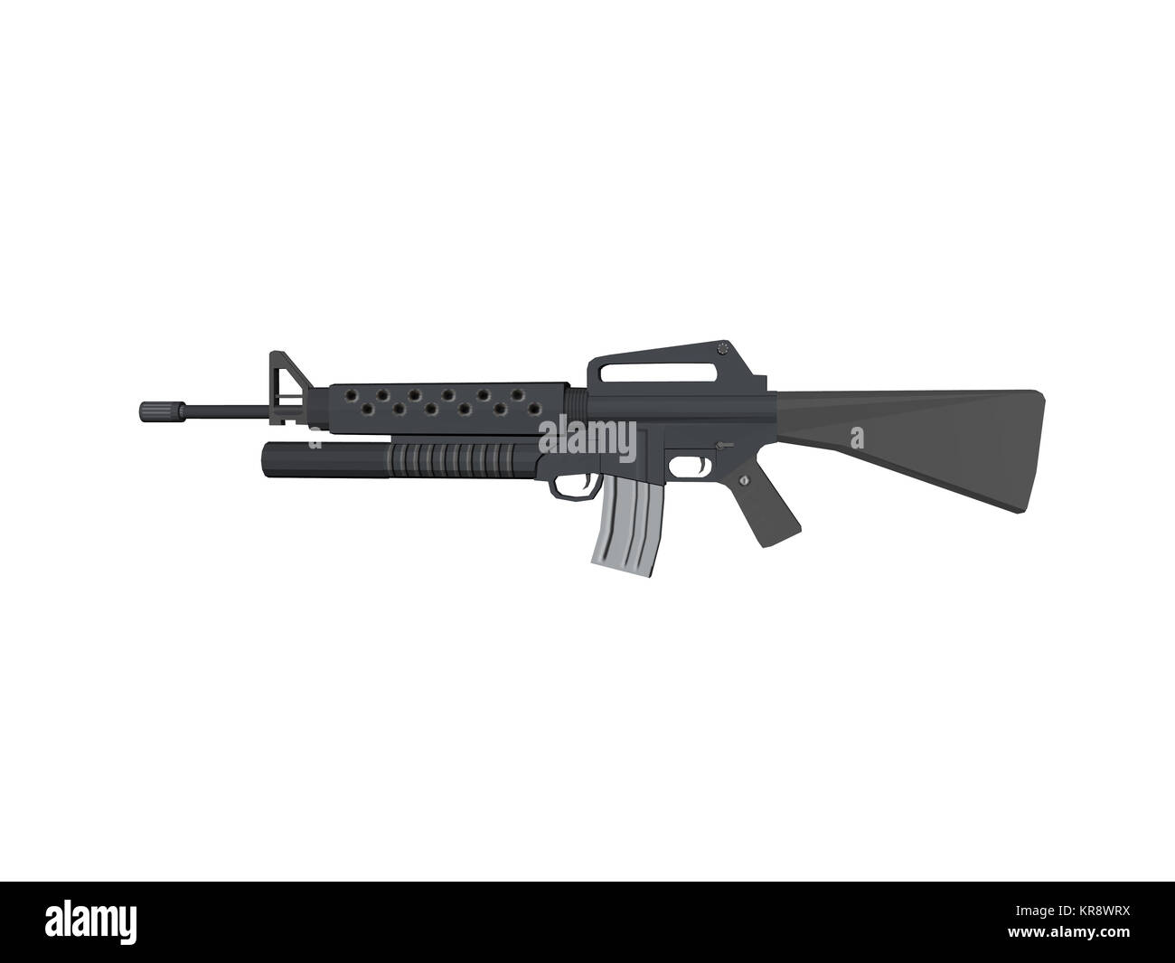 Fusil automatique exempté Banque D'Images