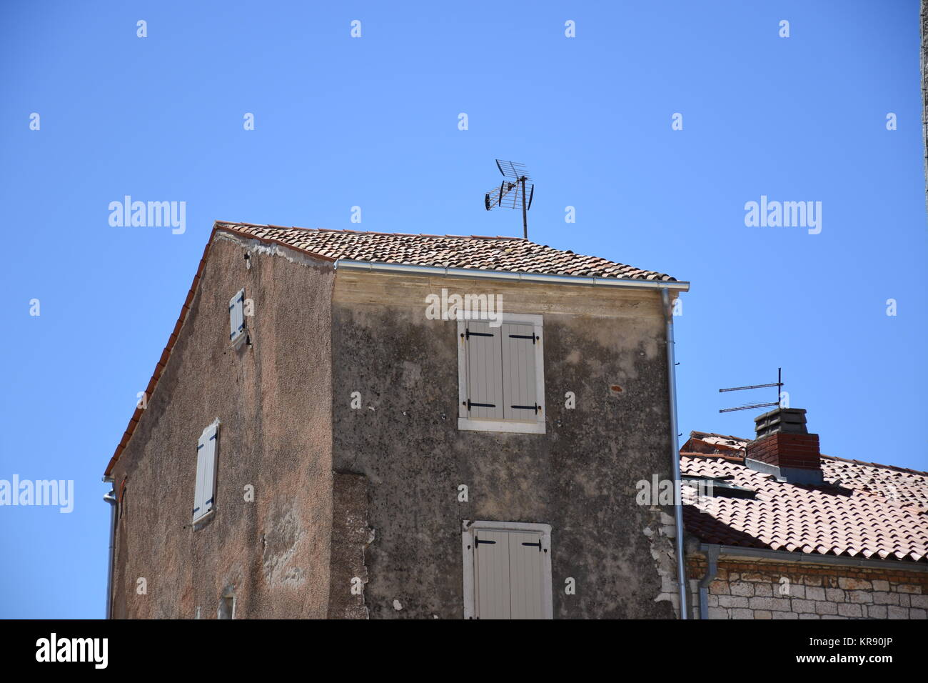 umag,istria,vieille ville,ville,maison,maisons,buanderie,allée Banque D'Images